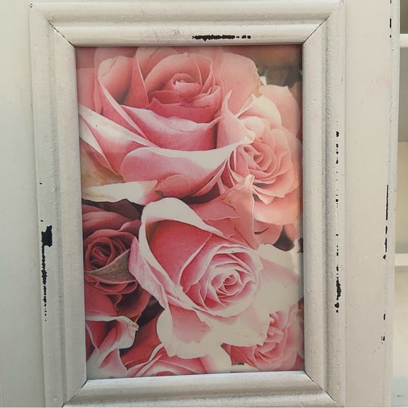 Super sweet vintage shabby chic desk,makeup,jewelry organizer with rhinestones - Picture 5 of 9